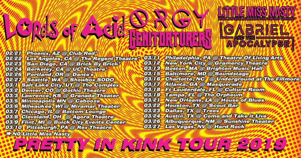 Lords of Acid: Pretty in Kink Tour 2019