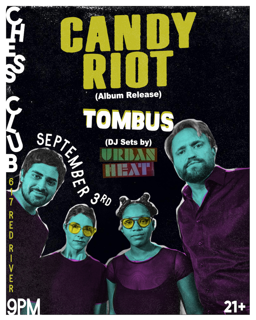 Candy Riot Album Release // Tombus // Urban Heat DJ Sets
