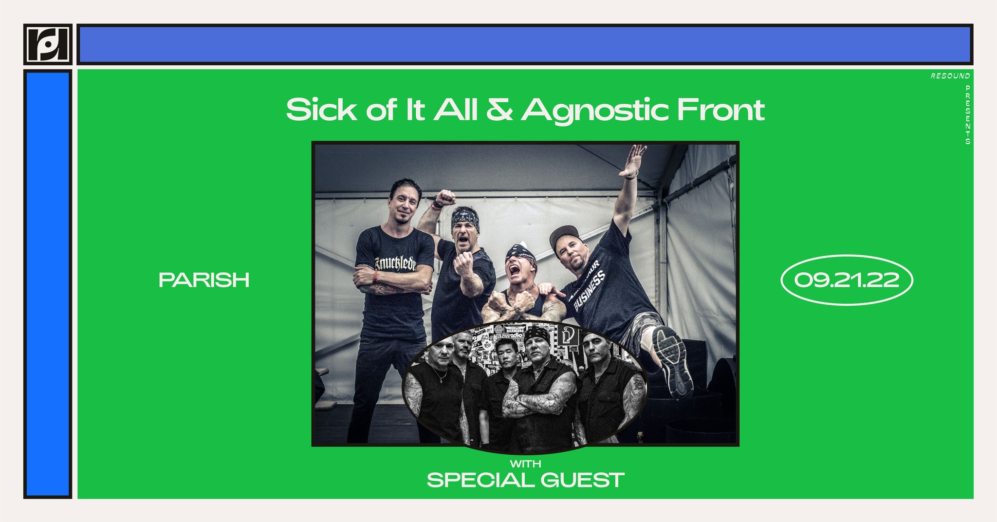 Sick of it All + Agnostic Front w/ Crown of Thornz