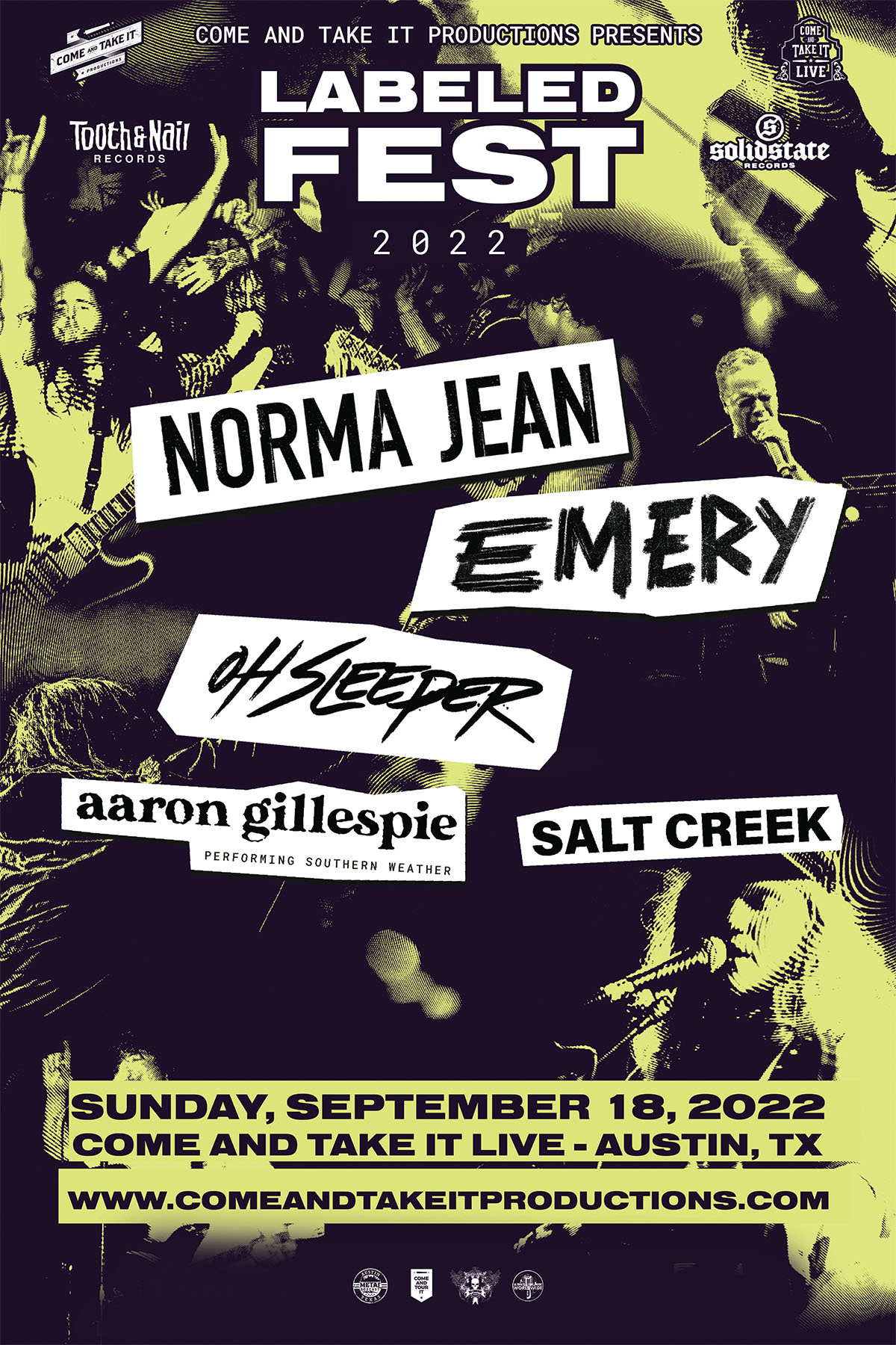 Emery, Norma Jean, Oh Sleeper, Aaron Gillespie and MORE
