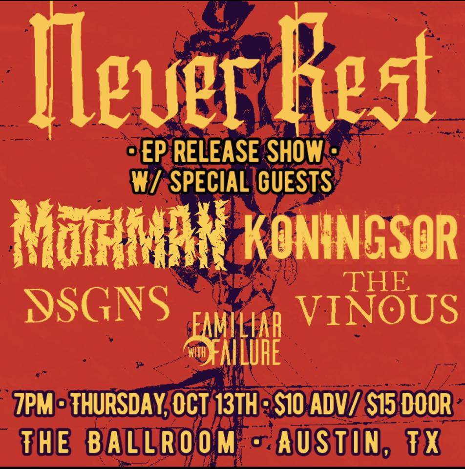 Never Rest EP RELEASE SHOW