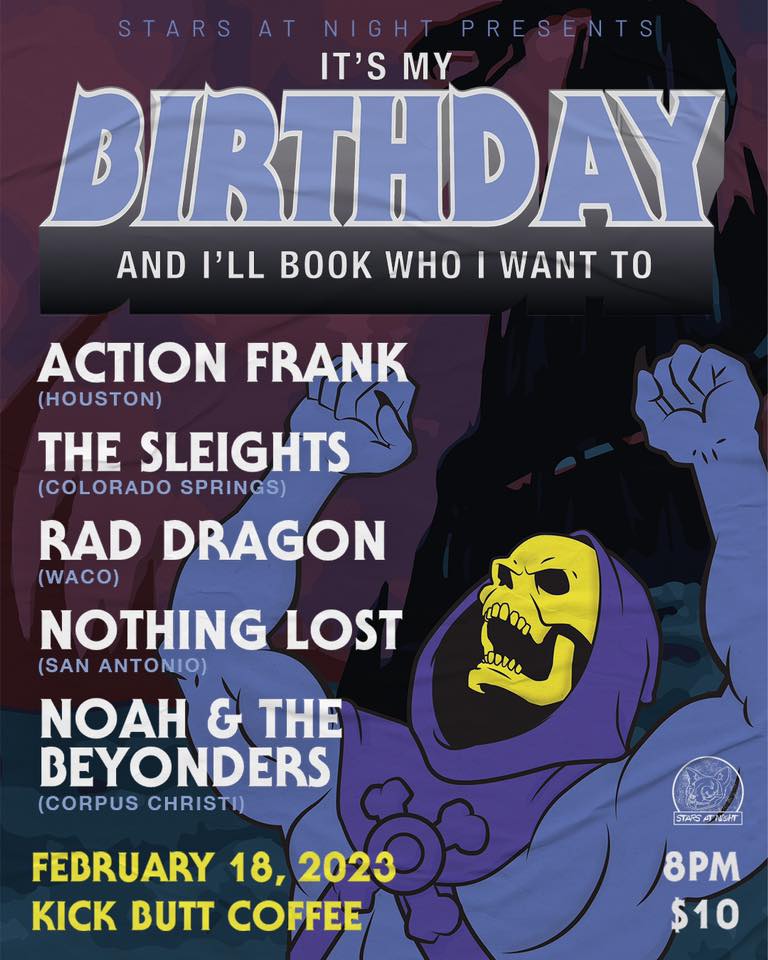 SAN Presents: Action Frank / The Sleights / Rad Dragon / Nothing Lost / Noah & The Beyonders