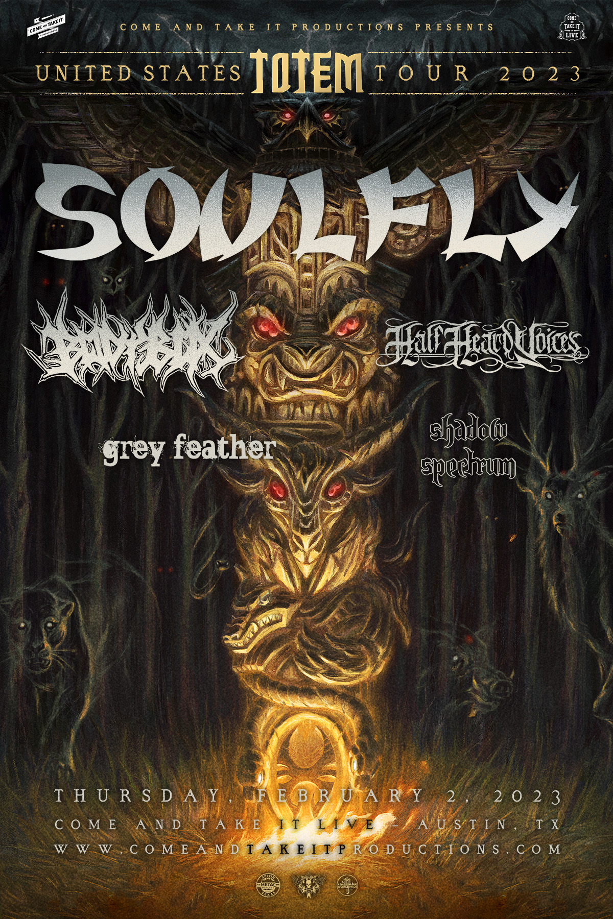 Soulfly, Bodybox, Half Heard Voices, and MORE