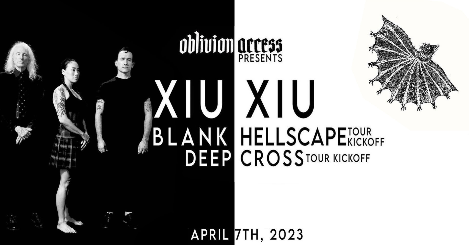 Oblivion Access presents: XIU XIU w/ Blank Hellscape and Deep Cross