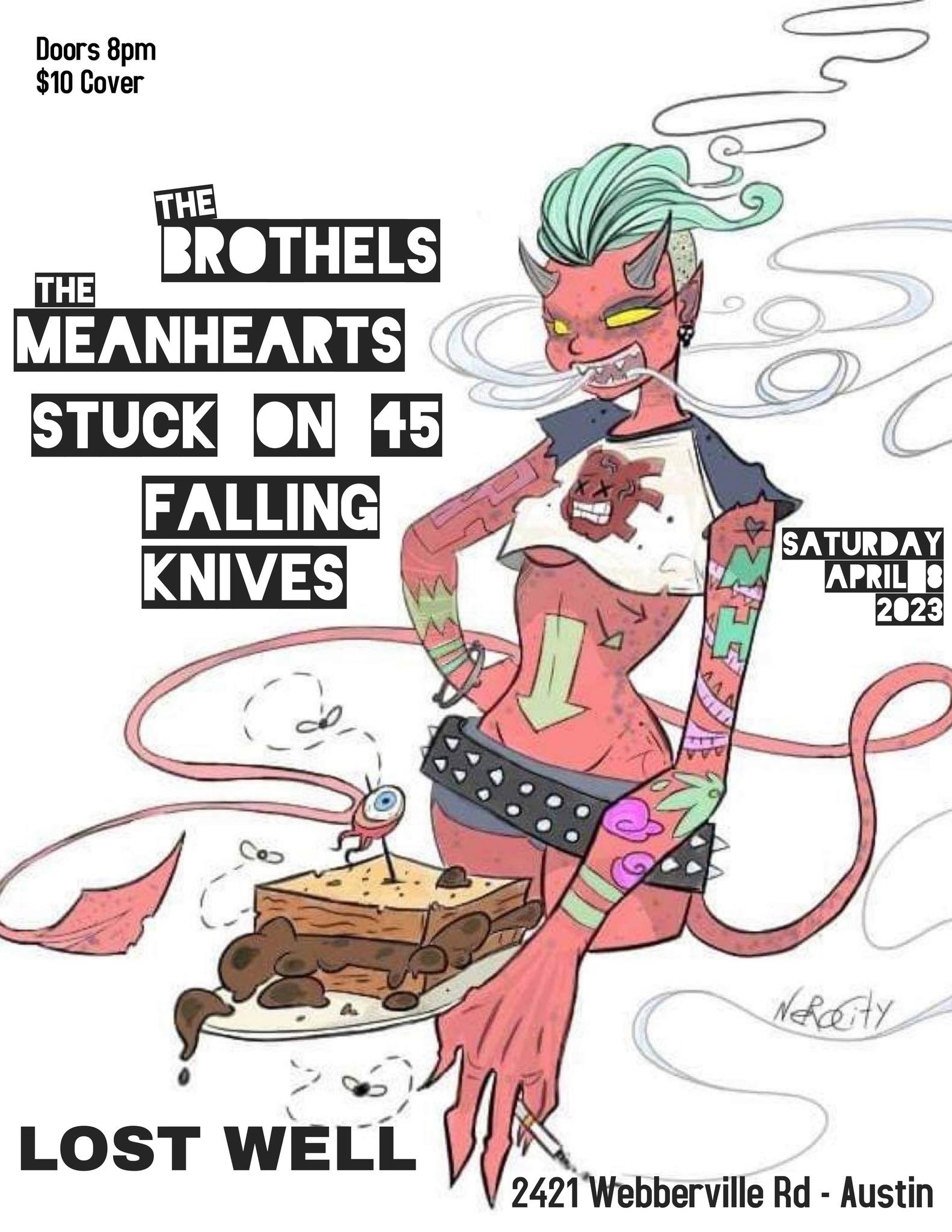The Brothels, The Meanhearts, Stuck on 45, Falling Knives