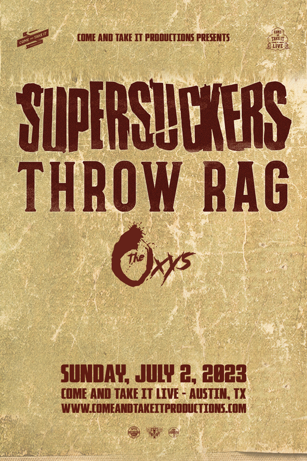 Supersuckers, Throw Rag and The Oxys